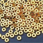 Yiğit Aksesuar 100 Adet Yuvarlak Disk Metal Gold Kaplama Ara Aparat Takı Aparatı