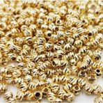 Yiğit Aksesuar 4 mm 100 Adet Pirinç Malzeme Kararma Yapmaz Gold Dorika Boncuk Ara Aparat