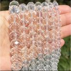 Yiğit Aksesuar 8 mm 5 Dizi Şeffaf Kristal Boncuk Tesbih Boncuğu