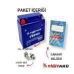 YİĞİT AKÜ 12 V 9 AH-AMPER MOTOSİKLET AKÜSÜ YB9-BS