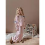 Yiğit Butik Fiyonk Işlemeli Triko Hırkalı Kız Çocuk Takım - Pembe - 3 - 4 Yaş