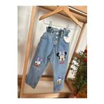 YİGİT BUTİK Yigit Butik Minnie Baskılı kız Çocuk Denim Pantolon