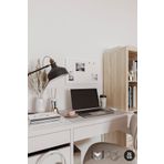 YİĞİT METAL Mıknatıslı Pano Beyaz Ofis/Çalışma Odası İçin Mıknatıs Hediyeli Metal Magnet Hatıra Panosu 50x30cm