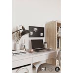 YİĞİT METAL Mıknatıslı Pano Siyah Ofis/Çalışma Odası İçin Mıknatıs Hediyeli Metal Magnet Hatıra Panosu 60x40cm