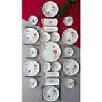 Yiğit Seramik Züccaciye Bahar Model 6 Kişilik 21 Parça Röfyeli Modern Kahvaltı Takımı - Brunch Set (Pembe)