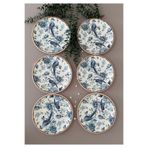 Yiğit Seramik Züccaciye Bluekitchen Model 6 Kişilik/Parça Modern Pasta/Servis Tabağı