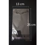 YİĞİT TİCARET Şeffaf Yapışkanlı Poşet - Opp Kendinden Yapışkanlı 10 ' Lu Maske Poşeti 13x25 Cm - 100 Adet