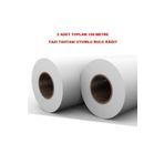 yiğiteticaret Rulo Resim Kağıdı 2 Adet Toplam 50 X 2 : Toplam 100 Metre Yazı Tahtası Uyumlu Genişlik 31 Plotter