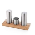 Yiğitsan No.2 1028100 Renkli Tuzluk Set Ahşap Dizayn Metal Tuzluk Kürdanlık Seti