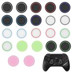 YIIWONI 22 adet PS4 Controller aksesuarı, PS5 Controller Stick başlıkları, silikon Joystick kapakları, başparmak tutamağı, joystick başlıkları, Thumbstick Grip Caps, X-Box One Series X/S, P-S-4, P-S-5 için