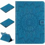 Yiizy Apple Ipad Air/Ipad 5 Kılıfı için Kılıf Kapak, Güneş Kabartmalı Stil Deri İnce Ayakta Koruyucu Kapak Kimlik ve Kredi Kartı Yuvaları Cepler Manyetik Kayış Cüzdan Kılıfı Kapaklı Kılıf (Mavi)