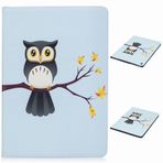 Yiizy Apple iPad mini 4 için Kılıf Kapak, Baykuş Tarzı Birinci Sınıf Deri Slim Fit Ayakta Koruyucu Kapak Kimlik ve Kredi Kartı Yuvaları Cepler Manyetik Kayış Cüzdan Kılıfı Kapaklı Kılıf