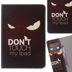 Yiizy Apple IPad Mini 4 için Kılıf Kapak, Sarı Gözlü Stil Birinci Sınıf Deri Slim Fit Ayakta Koruyucu Kapak Kimlik ve Kredi Kartı Yuvaları Cepler Manyetik Kayış Cüzdan Kılıfı Kapaklı Kılıf