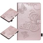 Yiizy Apple iPad Pro 12,9 inç 2018 için Tablet Kılıfı Kapaklı Kılıf, Kelebek Deri PU Slim Fit Stand Katlanır Koruyucu Kapak Kimlik ve Kredi Kartı Yuvaları Cepler Manyetik Kayış Cüzdan Kılıfı (Gül