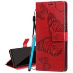 Yiizy Galaxy S20 FE/Galaxy S20 Lite ile Uyumlu Kelebek Kılıf, Samsung Galaxy S20 FE için Deri Cüzdan Kılıf Koruyucu Kapaklı Kapak, Manyetik Destek Çubuğu ve Kart Yuvalı (Kırmızı)