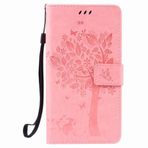 Yiizy HTC Desire 830 için Kılıf Kapak, Ağaç Baskı Tasarımı Premium PU Deri İnce Kapaklı Cüzdan Kapak Tampon Koruyucu Kılıf Medya Destek Kartı Yuvalı (Pembe)
