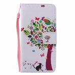 Yiizy Huawei P9 için Kılıf Kapak (EVA-L09, EVA-L19, EVA-L29) Kılıf, Sanat Ağacı Tasarımı Premium PU Deri İnce Kapaklı Cüzdan Kapak Tampon Koruyucu Kılıf Medya Kickstand Kart Yuvaları ile