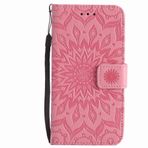 Yiizy Huawei P9 Lite için cep telefonu kılıfı, güneş ışığı çiçek yaprakları tasarımı PU deri çanta çanta deri kabuk cilt koruyucu kılıf Cover stand kart tutucu stil koruma (toz)