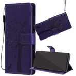Yiizy Nokia 3.1 Plus için Koruyucu Kılıf Premium Deri Kapaklı Cüzdan Kapak Tampon Slim Fit Hafif Kabuk Kılıf Medya Destek Çubuğu ve Kart Yuvalı Tasarım (Mor)