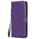Yiizy Samsung Galaxy J7 Prime / G610F Kılıfı Kılıf, Basit Moda Birinci Sınıf Deri Cüzdan Kapaklı Kılıf Galaxy J7 Prime için Kickstand Kart Yuvalı Manyetik Koruyucu Kılıf Tampon Kılıfı (Mor)