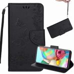 Yiizy Samsung Galaxy Note10+ N975F için Kılıf, Galaxy Note10 Plus için Büyük Kelebek Kabartmalı Deri Cüzdan Kapaklı Kılıf Destek Kart Yuvalı Manyetik Koruyucu Kılıf Tampon Kılıfı (Siyah)