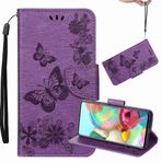 Yiizy Samsung Galaxy Note10+ N975F için Kılıf, Galaxy Note10 Plus için Büyük Kelebek Kabartmalı Deri Cüzdan Kapaklı Kılıf, Destek Stantlı Kart Yuvalı Manyetik Koruyucu Kılıf Tampon Kılıfı (Mor)