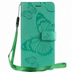 Yiizy Samsung Galaxy Note10+ N975F için Kılıf, Galaxy Note10 Pro için Kickstand Kart Yuvalı Basit Deri Cüzdan Kapaklı Kılıf Manyetik Koruyucu Kılıf Tampon Kılıfı (Yeşil)