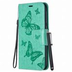 Yiizy Samsung Galaxy Note10+ N975F için Kılıf, Galaxy Note10 Pro N975U1 için Kelebek Deri Cüzdan Kapaklı Kılıf, Destek Çubuğu Kart Yuvalı Manyetik Koruyucu Kılıf Tampon Kılıfı (Yeşil)