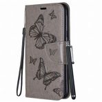 Yiizy Samsung Galaxy Note10+ N975F için Kılıf, Galaxy Note10 Pro N975U1 için Kelebek Deri Cüzdan Kapaklı Kılıf, Destek Stantlı Kart Yuvalı Manyetik Koruyucu Kılıf Tampon Kılıfı (Gri)
