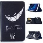 Yiizy Samsung Galaxy Tab A 7.0 (2016)/T280 için Kılıf, Tooth Smile Premium Deri Slim Fit Ayakta Koruyucu Kapak Kimlik ve Kredi Kartı Yuvaları Cepler Manyetik Kayış Cüzdan Kılıfı Kapaklı Kılıf
