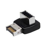 YiKaiEn USB 3.1 Tip-E 90 Derece Adaptör PC Anakart Anakart için (Model B)