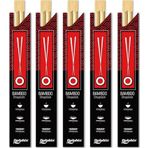 Yıkanabilir Bambu Kore Japon Çin Yemek Çubuğu Chopsticks - 23 Cm. - 5 Çiftlik 1 Paket