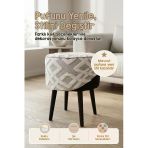 Yıkanabilir Puf Tabure Kılıfı Tak-Çıkar-Değiştir-Yenile Orta Sehpa Kılıfı 40X22 Mila Gri