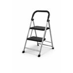 YIL-TEM Katlanabilir 2 Basamaklı Merdiven Tabure Kaymaz Basamaklı Metal Ev Tipi Merdiven