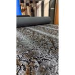 Yılan Desen Suni Deri Ayakkabılık, Çantalık, Döşemelik 100 x 140 - Gri