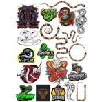 Yılan Sticker Set 20 Parça Telefon, Tablet, Defter, Laptop Sticker