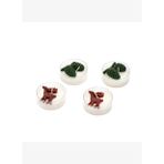 Yılbaşı 4lü Spice Orange Kokulu Kozalak ve Geyik Temalı Tealight Mum Seti
