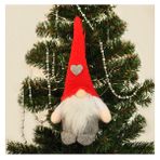 Yılbaşı Ağaç Dekor Süsü Peluş Noel Baba Cüce 25 Cm