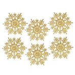 Yılbaşı Ağaç Süsü Gold Kar Tanesi 6’lı