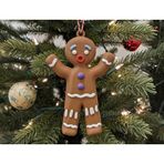 yılbaşı ağacı süsü 2:li paket Christmas - Hanging Surprised Gingerbread Man