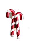 Yılbaşı Ağacı Süsü 6 Adet Baston Süs 13 Cm Simli Parlak Noel Ağacı Süsleri