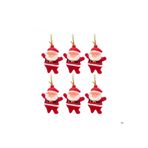 Yılbaşı Ağacı Süsü Noel Baba 6'Lı