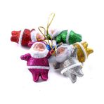 Yılbaşı Çam Ağacı Renkli Noel Baba Süs 6'lı