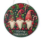 Yılbaşı Cüceleri Kapı Ve Duvar Süsü Merry Christmas 1