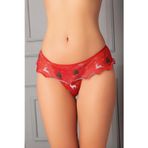 Yılbaşı Desenli Fırfırlı Fantezi Tanga String