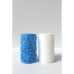Yılbaşı Desenli Mum Silikon Kalıp M2 - Yılbaşı Mum Silikon Kalıp, Mum Yapım Malzemeleri 12 x 7.5 cm - 1 Adet