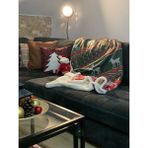 Yılbaşı Desenli Tv Battaniyesi Sherpa - 150 x 180 cm - Renkli