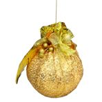 YILBAŞI GOLD TOP TEKLİ PULLU ASMA SÜS 20 CM