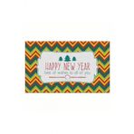 Yilbasi Happy New Year Zigzag Tasarim Kapi Onu Ve Ev Ici Paspas 45X75 Cm