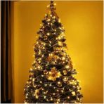 Yılbaşı Işığı 3 Metre Pilli Şeffaf Kablolu 20 Ledli Dekoratif Yeni Yıl Süsleme New Year - Sarı